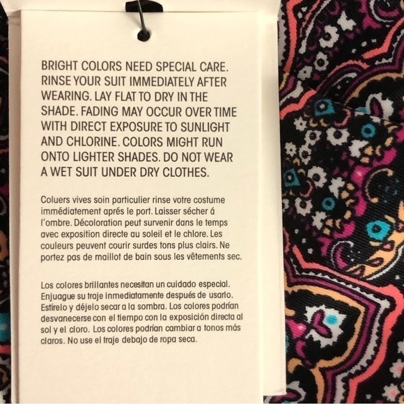 NWT - VOLCOM - Sea La Vie Modest Boho Multicolor Tribal Bikini Bottoms - Size XS - Picture 11 of 13